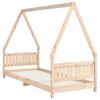 Kids Bed 80 X 200 Cm Solid Pine Wood