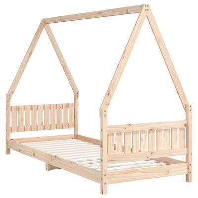 Kids Bed 80 X 200 Cm Solid Pine Wood