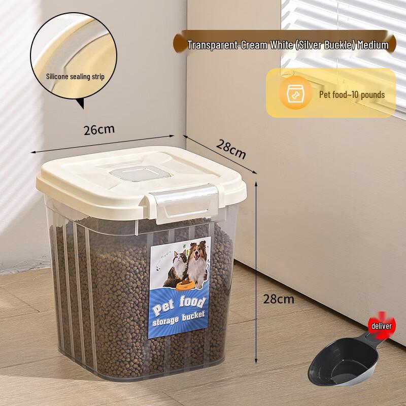 Large Capacity Rolling Pet Food Storage Container