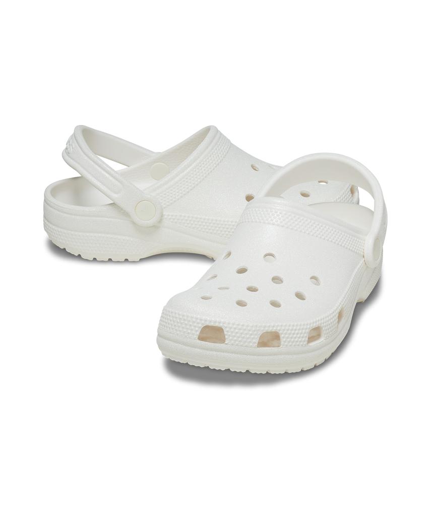 Zoccoli Crocs Classic Glitter - Bianco / 205942-100
