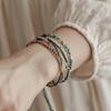 Bohemian Color Ethnic Style Hand-Woven Beaded Bracelet French Holiday Style Adjustable Bracelet Summer