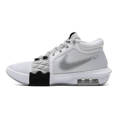 LeBron Witness 8 EP White Light Smoke Grey Men Sneakers Black FB2237-100