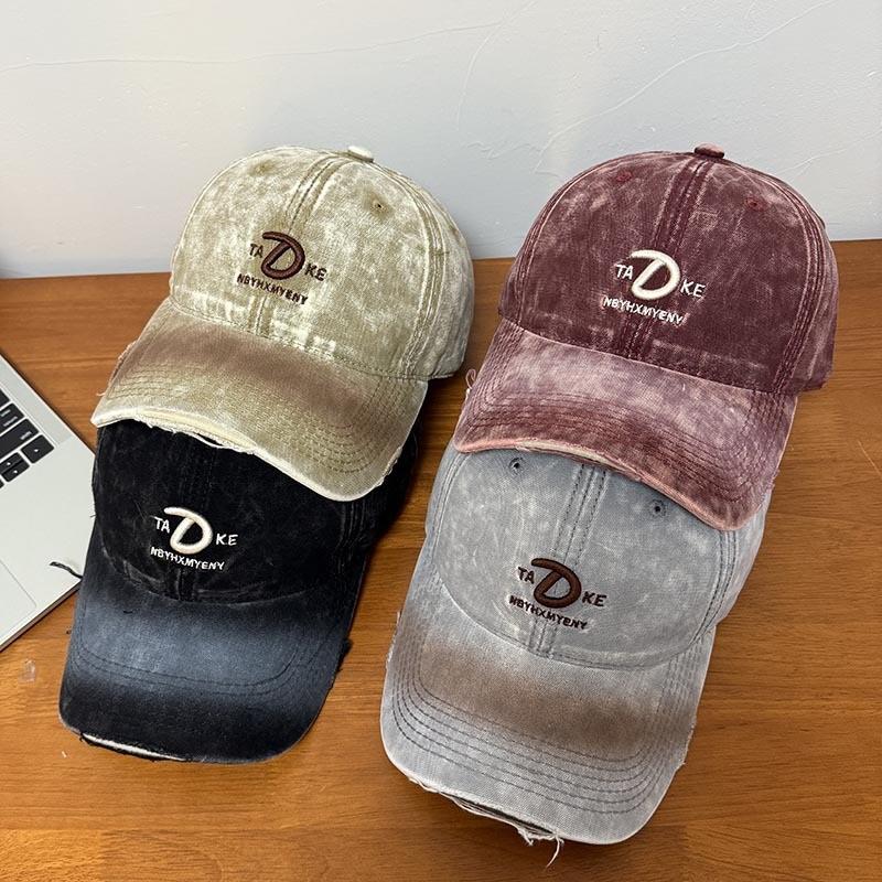 Spring Summer Embroidered Tiedye Baseball Cap With Adjustable Fit For Women And Men
