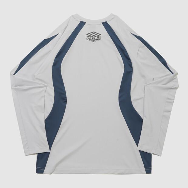 UMBRO Ptr Football Training Long Sleeve T-Shirt Light Grey Ur121Srl39