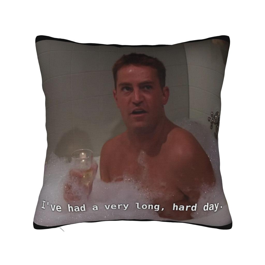 Friends Poster Pillowcase Printing Polyester Cushion Cover Decorations Tv Show Pillow Case Cover Home Zipper 45X45Cm