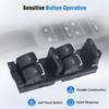 Power Window Switch 1J4959857 3BD959857 1J4959857D 1J4959857C Driver Side For VW Golf 4 Jetta MK4 Bora Passat B5 Plastic 12V