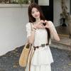 Women's Bohemian Knit Cardigan & A-line Skirt Set - Summer 2026 Collection