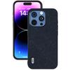ABEEL For iPhone 16 Pro Max Case Cross Texture Genuine Cow Leather Hybrid Phone Case