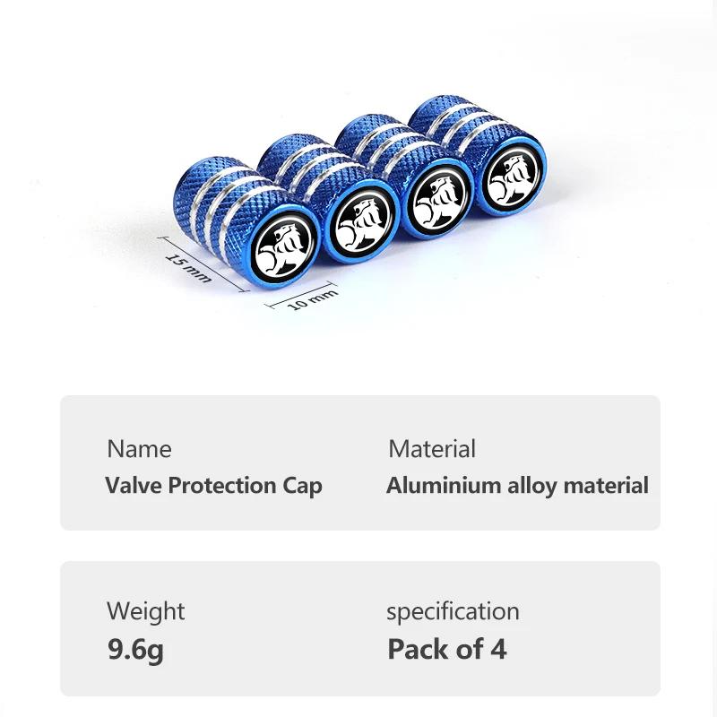 4pcs/set Aluminum Alloy Car Wheel Tire Valve Caps Covers For Holden Colorado 7 2012-2023 Astra Commodore Cruze VT VX VU