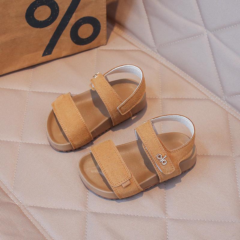 New Spring and Summer Styles of Children's Sandals: Korean-style Dopamine Color Beach Shoes for Girls, and Soft-soled, Open-toe Baby Shoes for Boys