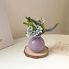 Candy Color Ceramics Bud Vase Nordic Hydroponics Vases Flower Vase for Decoration Living Room Dry Flowers Decorative Container