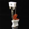 Simulation Miniature Bathroom Toilet White Porcelain Mini Toilet Furniture  Decoration
