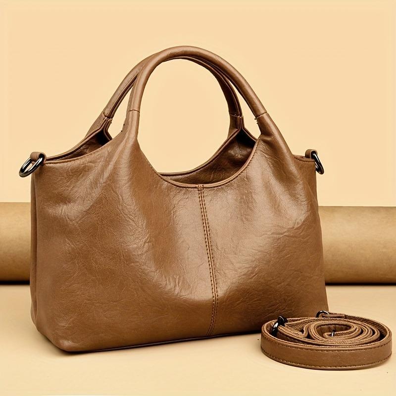2025 Trendy Handbag, Fashionable Women's Shoulder Bag, Gift for Mom, Casual Crossbody Bag, Versatile Shopping Bag with Zip Closure