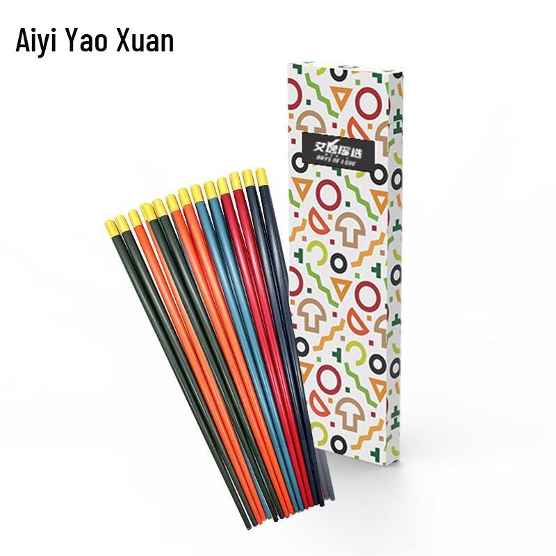 Grodi Dingfu Alloy Chopsticks - 10-Pair Set
