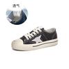 Leather little white shoes women's 2025 summer new flat-bottomed canvas dirty shoes versatile casual board shoes women's versatile women's shoes