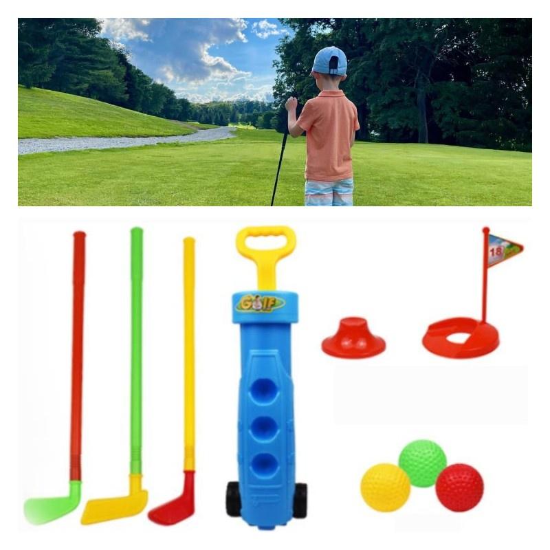 Rui Cheng Indoor Plastik Kinder Golf Spielzeug Set Sport Übung Ball Schläger Kombination
