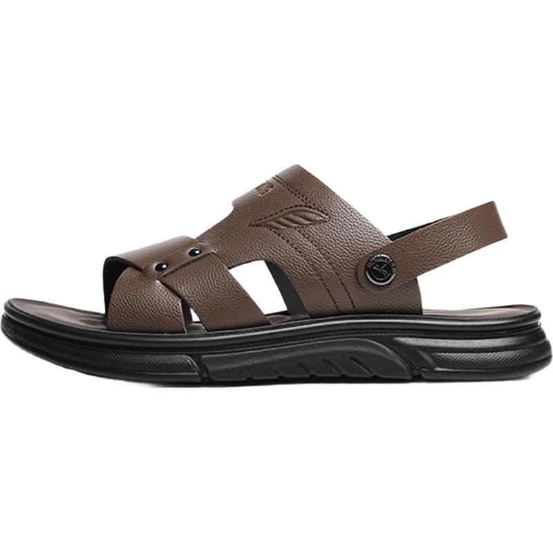 Red Dragonfly Men s Leather Convertible Beach Sandals 42