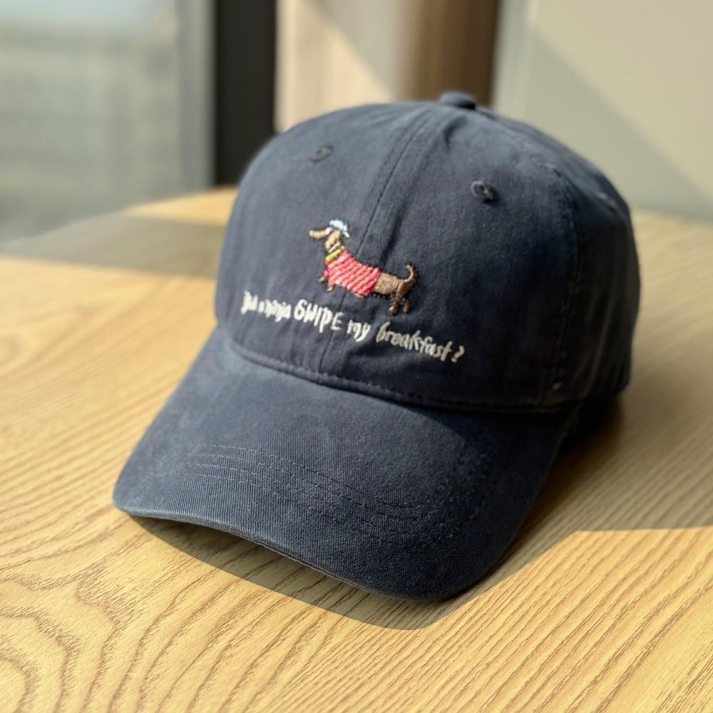 Korean Style Dachshund Baseball Cap Sunscreen Couple Sunshade Casquette Sports