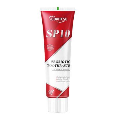 SP10 Probiotic Toothpaste 100g - Whitens Teeth, Removes Plaque & Yellow Stains, Fights Cavities, Freshens Breath, Gum Care - Enamel Safe