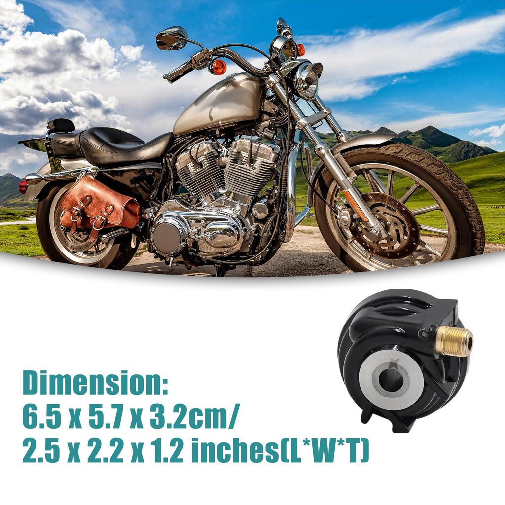 ACROPIX Motorcycle Brake Speedometer Drive Gear Sensor Front Wheel for Yamaha Jog Black 1pcs