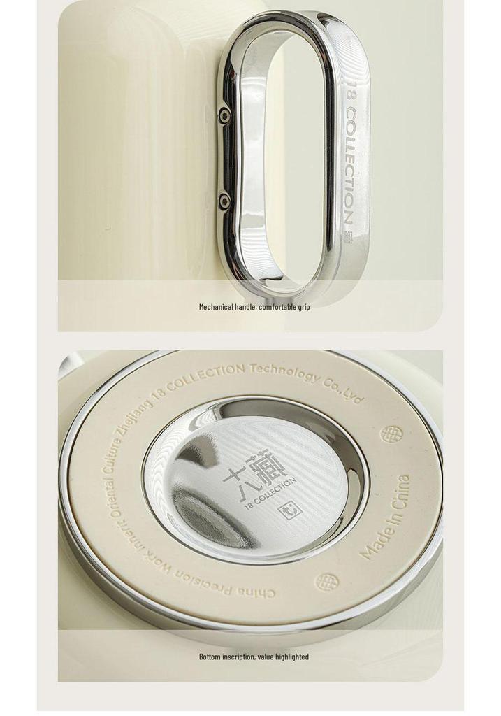 Oriental Pure Titanium Thermos Pot with Temperature Display - High-End White Tea Stewing Pot