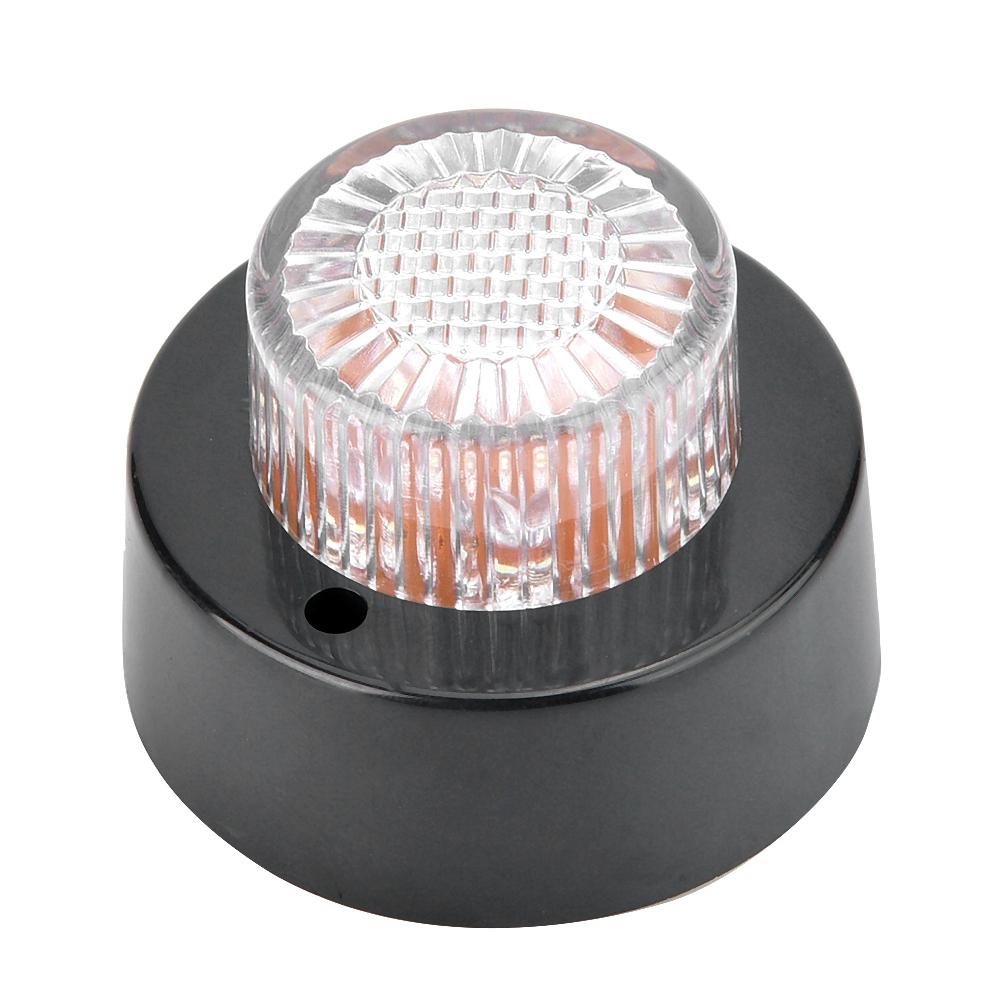 

24V Mini Round Side Marker Light Signal Indicator Clearance Lamp for Trailer Truck(Yellow)