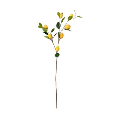 Artificial Lemon Branch Decorations High Simulation Vivid Lemon Farmhouse Style Home Decor for
