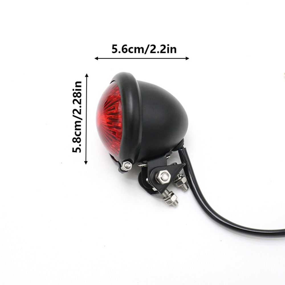 DC 12V Motorcycle Tail Light Round Rear Stop Lamp Brake Tail Light Replacement  Motorcycles Use