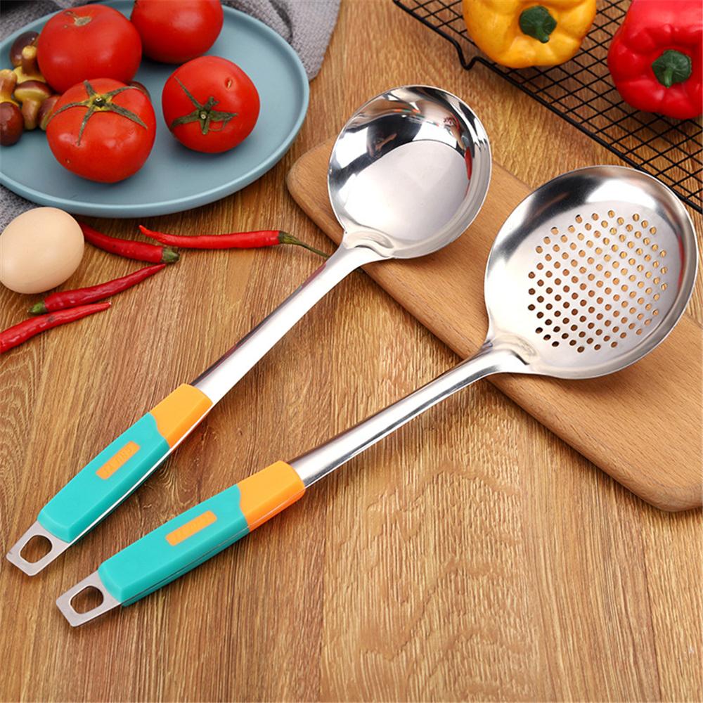 1/5 SZTUK Zestaw Przyborów Kuchennych ze Stali Nierdzewnej Gospodarstwo Domowe Łopatka Łyżka do Zupy Durszlak Kuchenne Gotowanie Łyżka do Zupy Gadżety