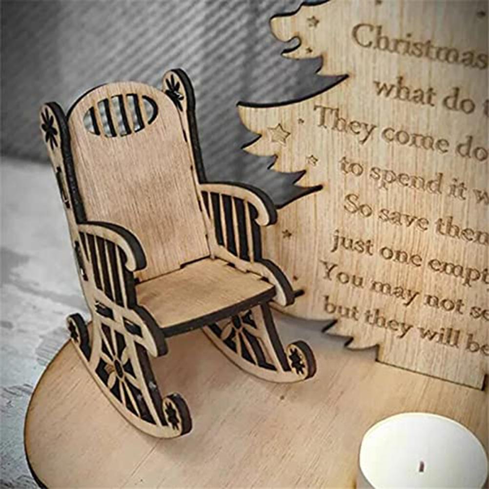 Christmas Remembrance Candle Ornament Wooden Candle Holder to Remember Loved Ones Christmas Table