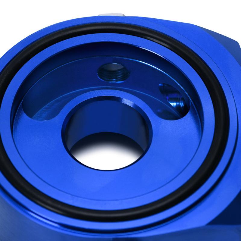 WLR RACING - Universal Aluminum AN10 Sandwich Oil Adapter Filter Cooler Plate Kit With 3/4-16 UNF , M20 X 1.5 Fitting WLR6721
