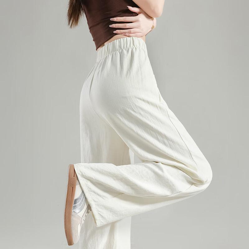 TonLion Women's 2025 Summer Relaxed Fit Straight Leg Drapey Trousers