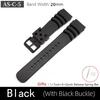 Cinturino in Silicone da 22 mm per Cassa SKX007 SKX009 SRPD55K1 Cinghie in Gomma Morbida Cinturino da Polso Se.i.ko Mod Parti Blu/Nero/Arancione