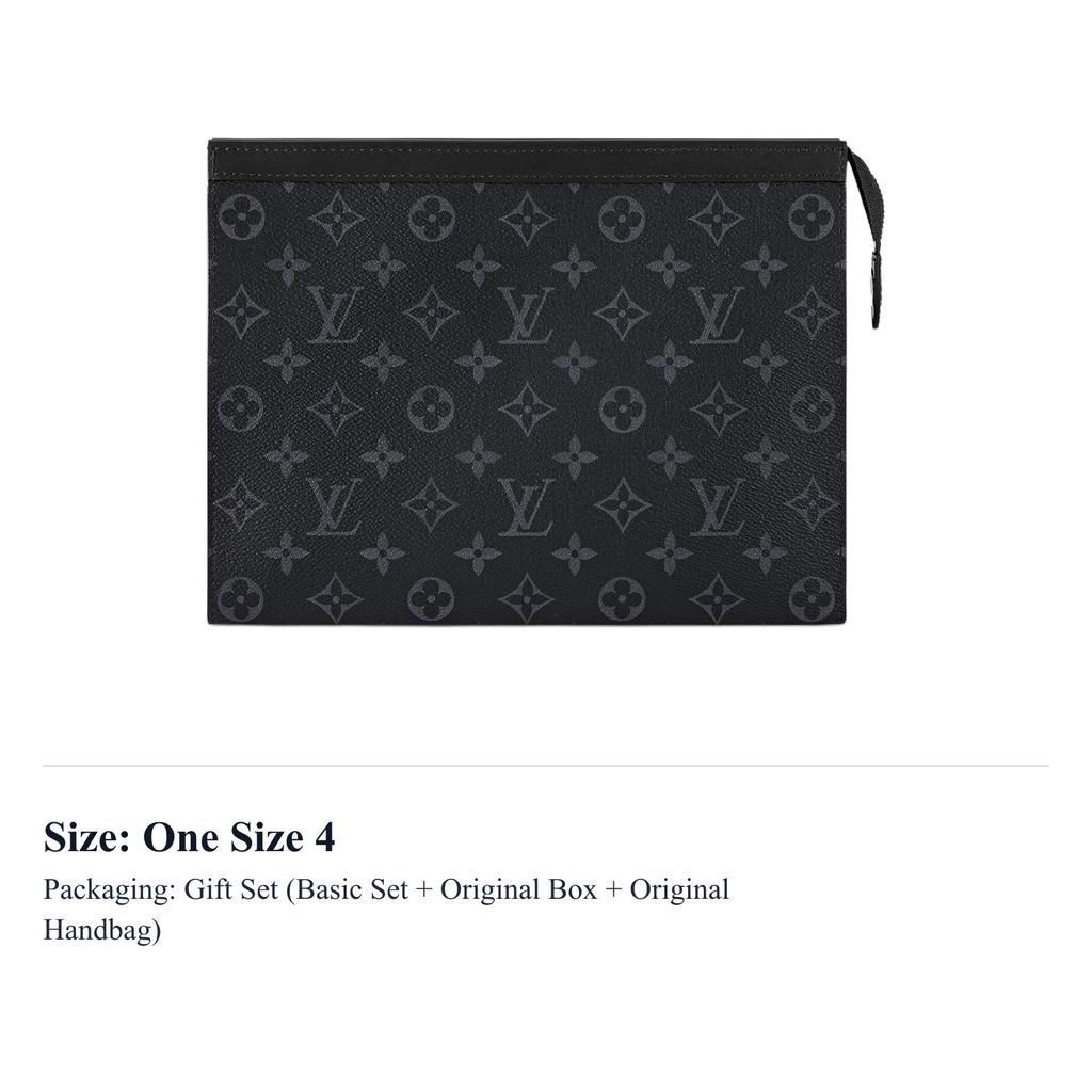 Louis Vuitton Pochette de Viagem Monogram Eclipse Mm Preto/Cinza M61692