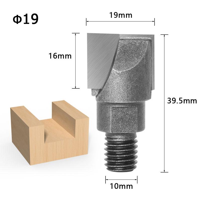 1PC 10MM Shank CNC Cleaning Bottom Router Bit Woodworking Tools 2 Screw Thread Cutter Lock Milling Cutter