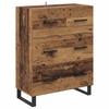 Highboard with Drawers 2 pcs Reclaimed Wood Effect Particleboard