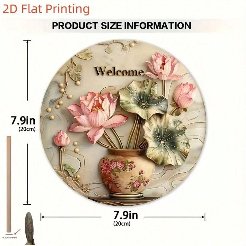 Decorative Metal Wall Art Sign 20x20 Cm Tin Painting