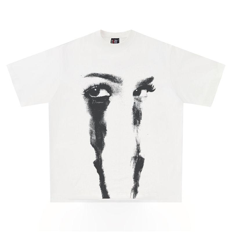 Summer new style - Rock-Punk pattern -Printed T-shirt. Men's and women's casual Polyester streetwear T-shirt.Y2K retro Harajuku top