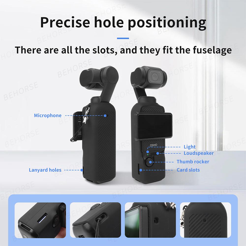 Pocket 3 Silicone Protective Cover For DJI Osmo Pocket 3 Scratch And Drop Resistant Body Storage Case Camera Accessories