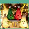 Holiday Christmas Tree Decor With Lighted Plush Figurine For Living Room And Party Decoration