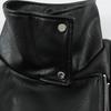 Single 2026 Faux Leather Biker Jacket Women Street Casual Long Sleeve Black Regular Fit