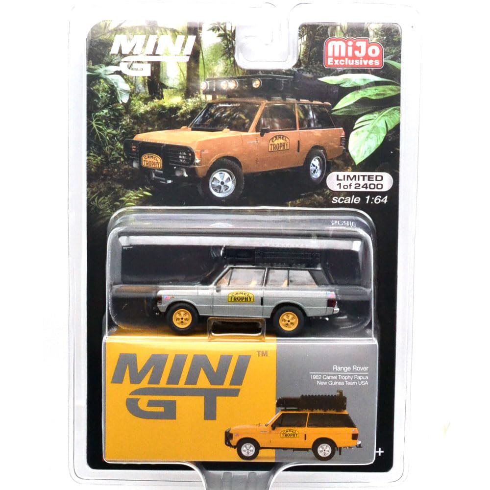 

MINI GT 164 Scale USA MiJo Toys Limited Edition 1982 Camel Trophy Papua New Guinea Team USA (Chase Car)