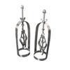 Silvery Emperor SM Butterfly Type Stainless Steel Alloy Breast Clip Adult Sex Toy Old Style
