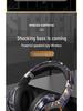 Noise-Cancelling Over-Ear Wireless Bluetooth Headphones with Card Slot and Long Battery Life for Gaming and Universal Compatibility