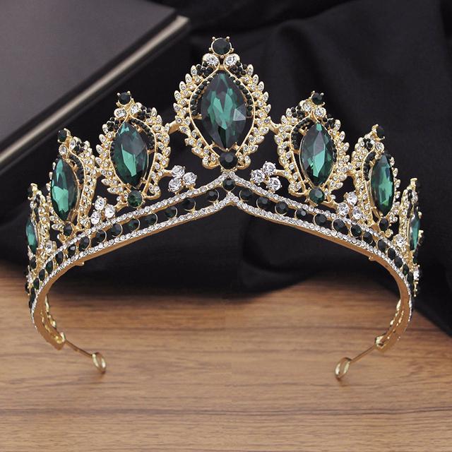 

Великолепная хрустальная свадебная корона в винтажном стиле, свадебная диадема, королевская тиара, корона, головной убор, свадебное платье, украшения для волос