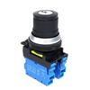 30mm Key Rotary Switch On Off LA36M Latching Self Locking Start Stop Electrical Knob Button Switches 10A 2NO(2 Position-1NO)