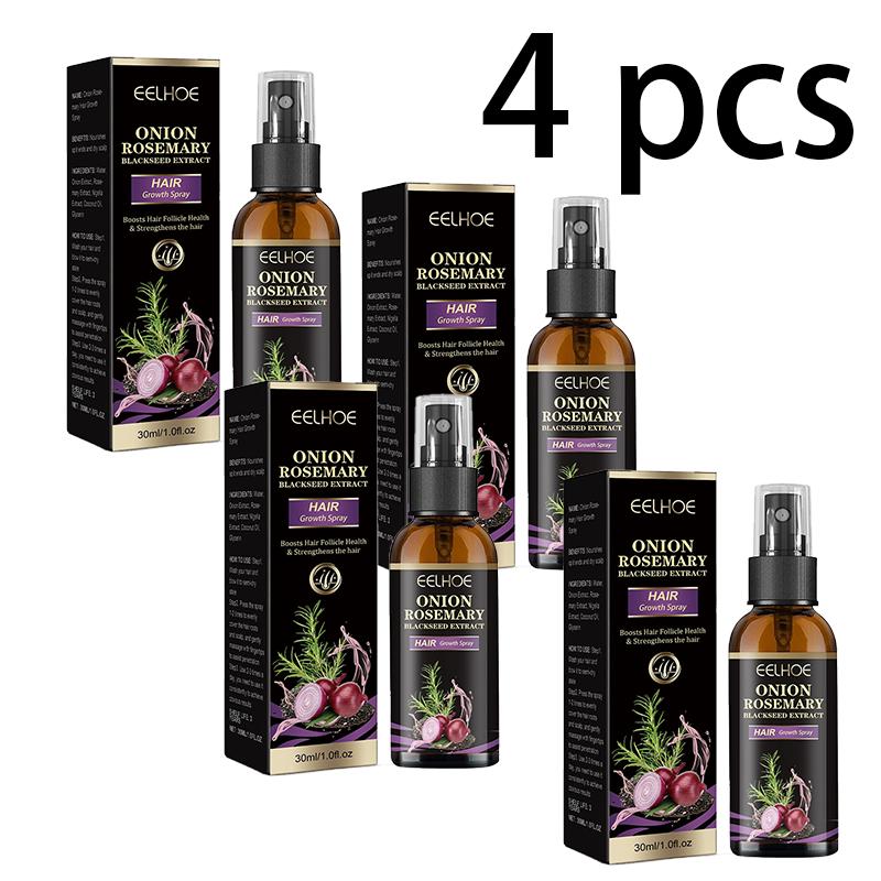 EELHOE Spray capillaire oignon romarin Hydratation profonde Cuir chevelu Lisse & Brillant Spray revitalisant pour cheveux