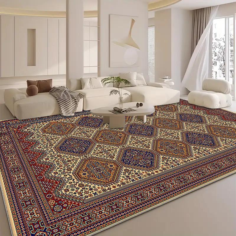 

VIKAMA Luxury Moroccan Boho Rug, Non-Shedding Non-Slip Bedroom Living Room Carpet,Fade Resistant,Hallway Long Carpet Home Decor 50x80cm