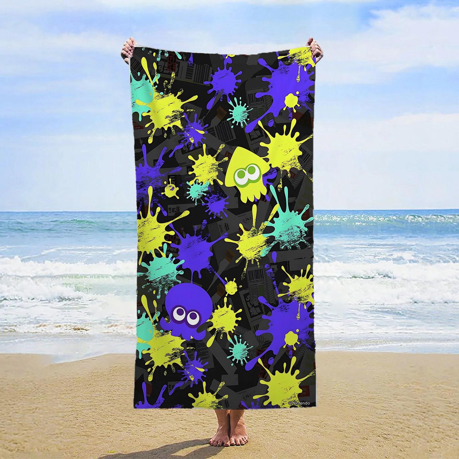 

Splatoon Game Print Bath Towel - Soft Absorbent Towel for Gaming Fans, Vibrant Character Design for Everyday Use and Fun W40*H60(CM)