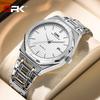 OPK Luxury Fashion Men's Quartz Watch Octagonal Waterproof Night Light Business Men's Calendar Watch